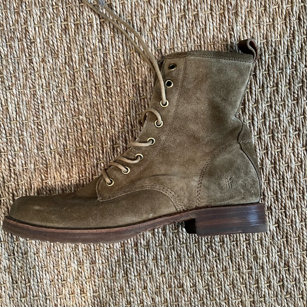 Frye lace up boots